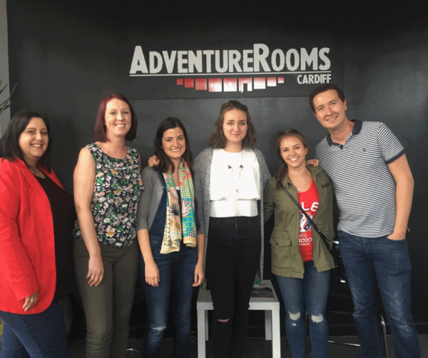 Admiral insurance team building day at AdventureRooms Cardiff